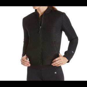 NWT Champion neoprene mesh bomber jacket